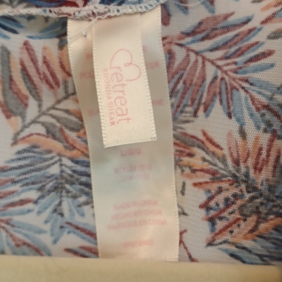 Floral Leaf Print Topper - Picture 3 of 5